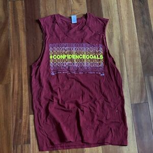 Zumba Fitness Red Muscle Tee